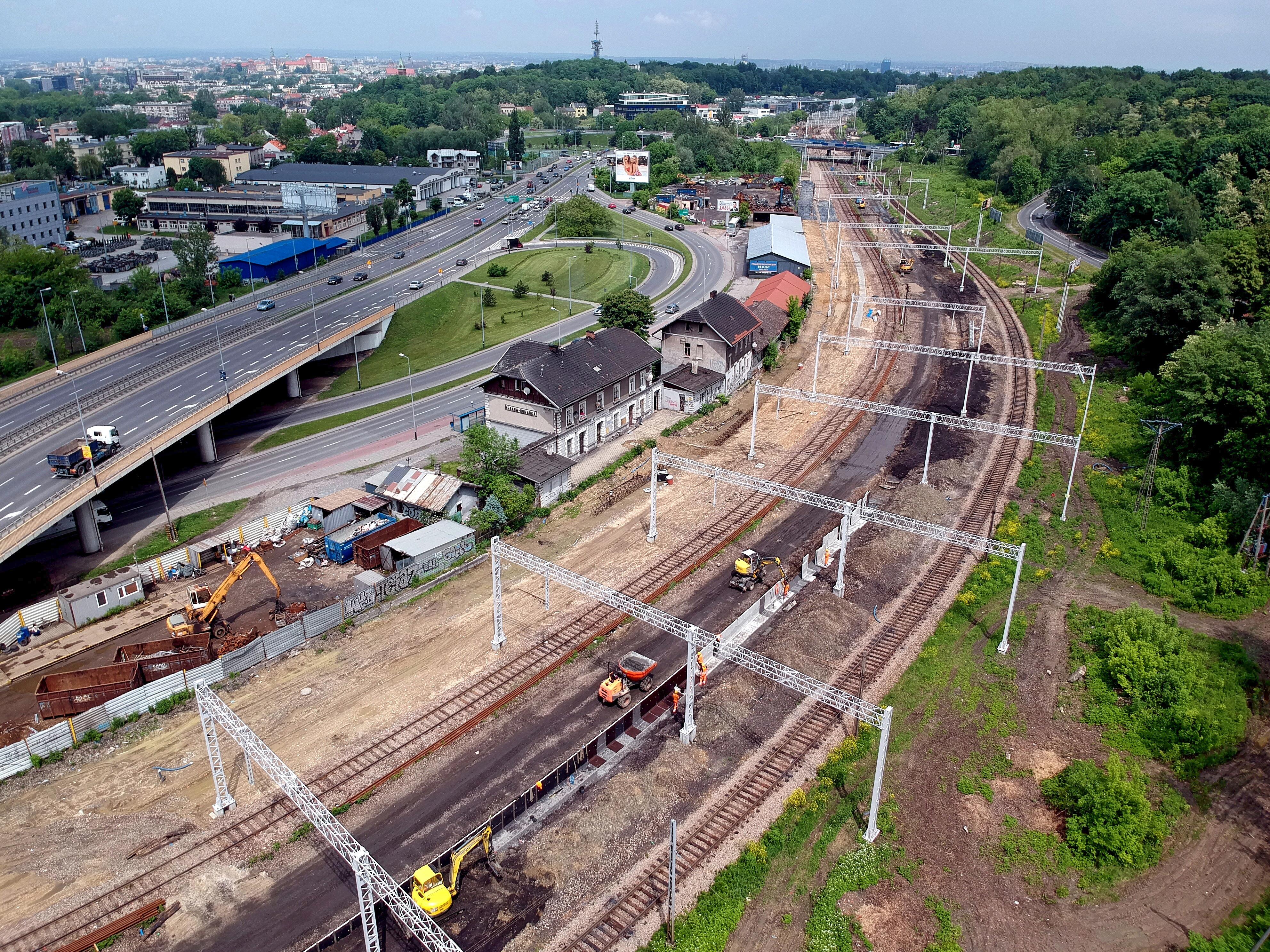 Linia 94 – Odcinek Kraków Bonarka – Podbory Skawińskie - Spoorwegbouw