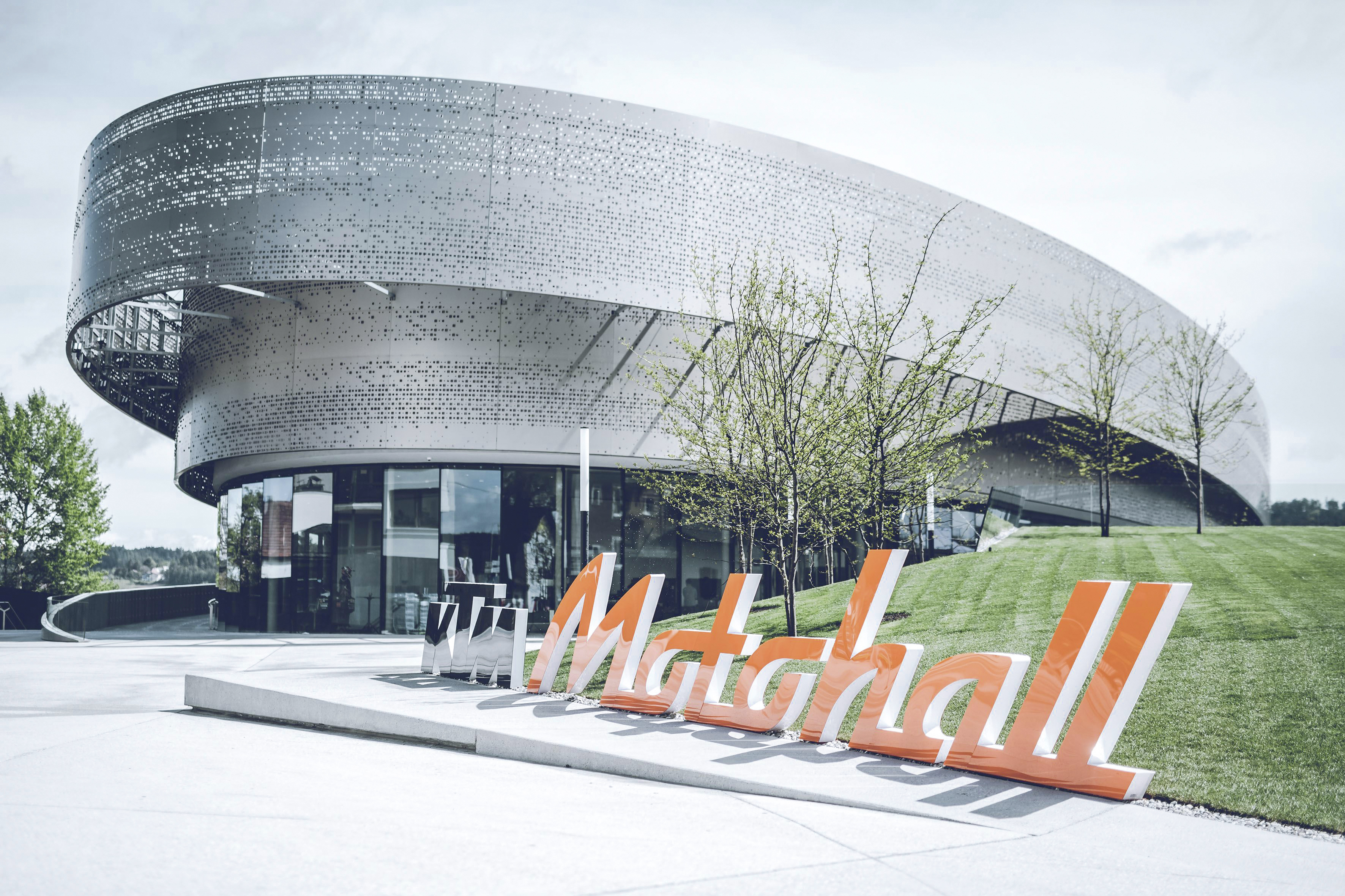 Ausstellungsgebäude, KTM Motohall, Mattighofen - Bouw