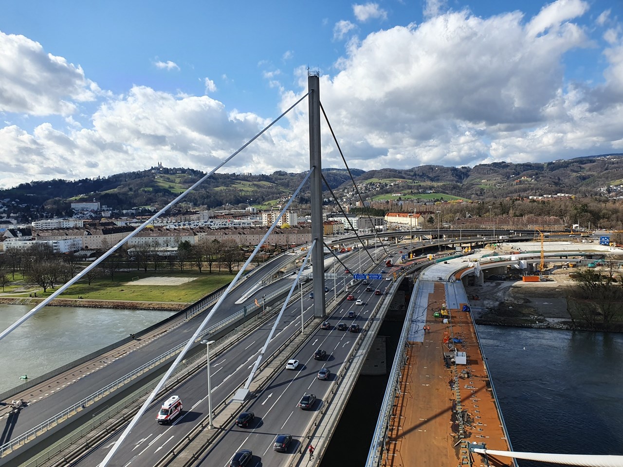 Linz A7 Bypassbrücken  - Wegen- en bruggenbouw Linz A7 Bypassbrücken  - Wegen- en bruggenbouw