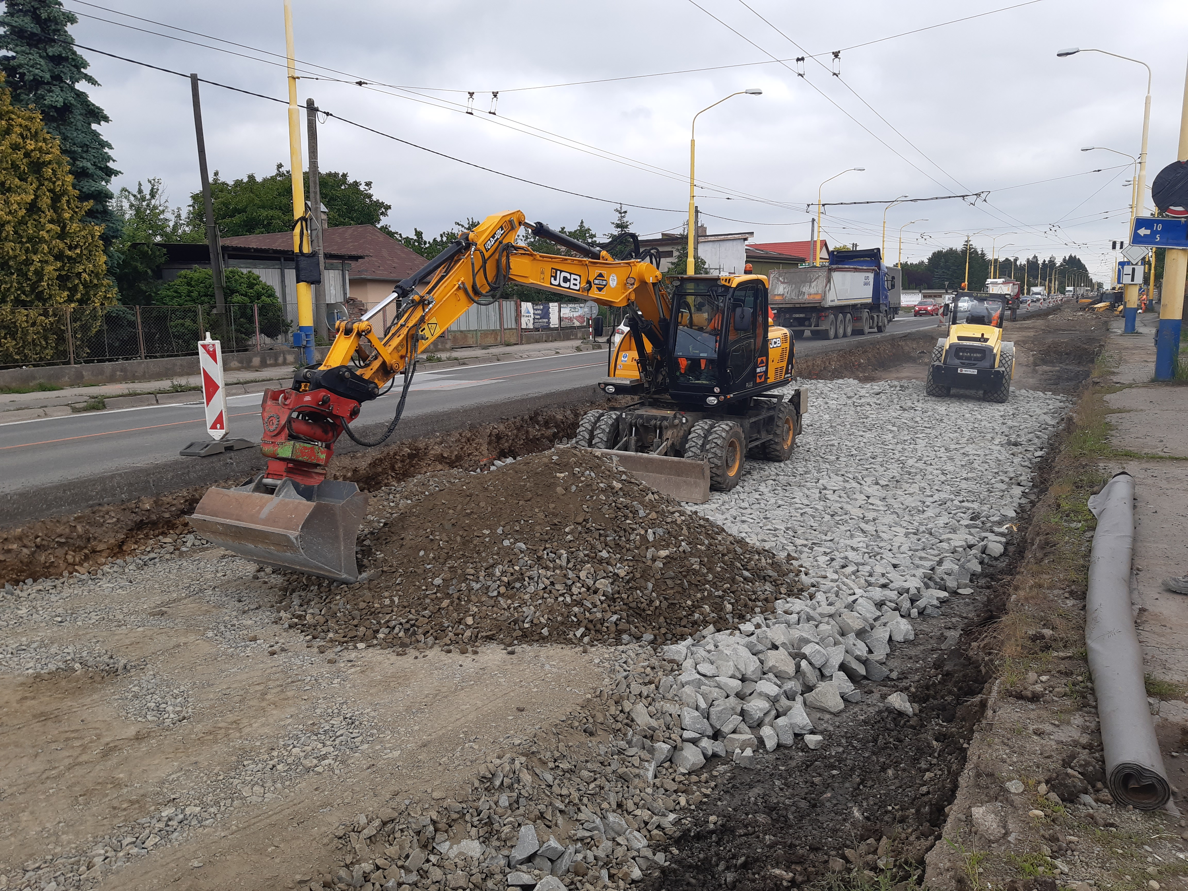 Rekonštrukcia cesty v Prešove - Wegen- en bruggenbouw