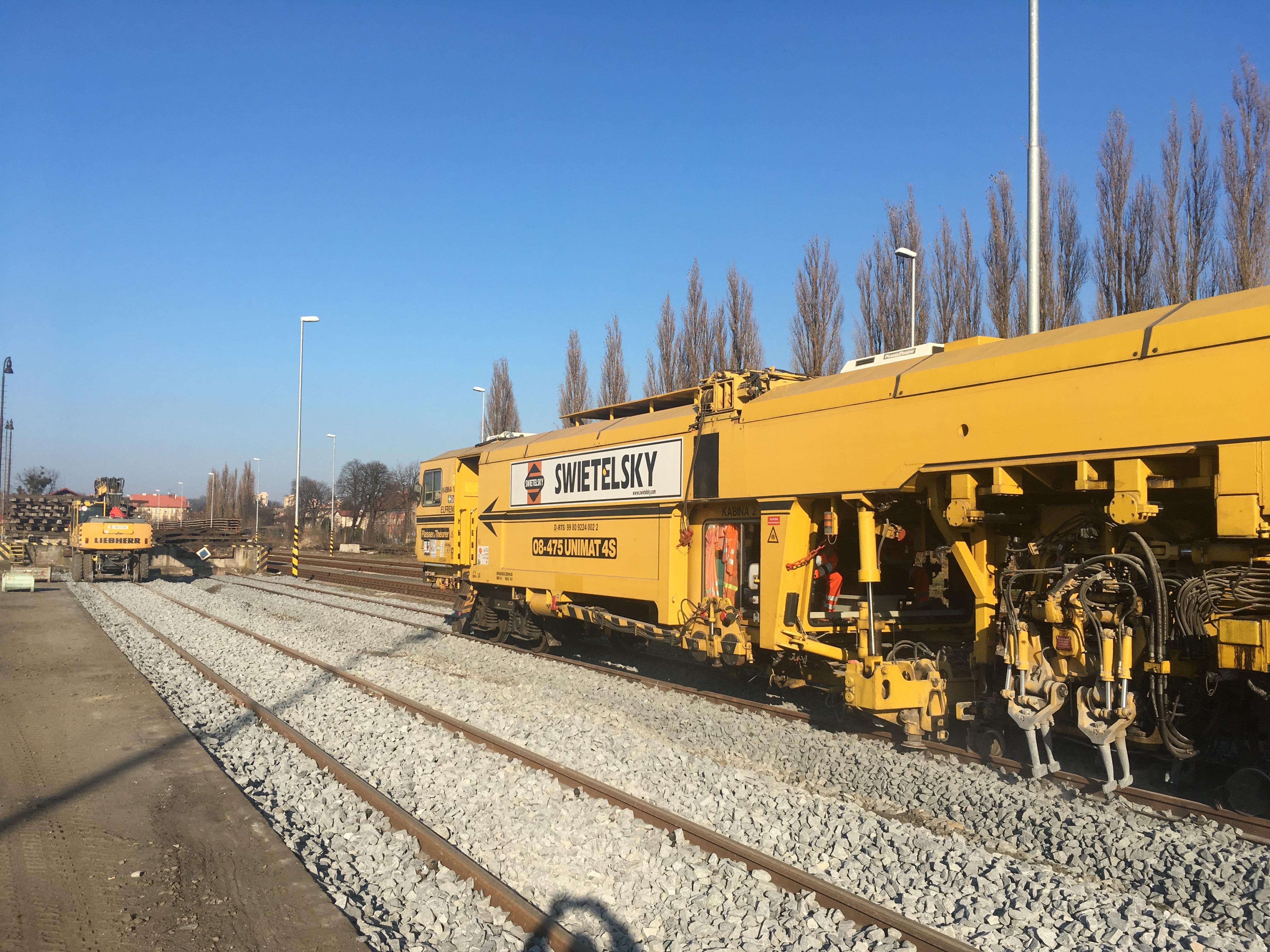 Oprava kolejí v ŽST Český Těšín  - Spoorwegbouw