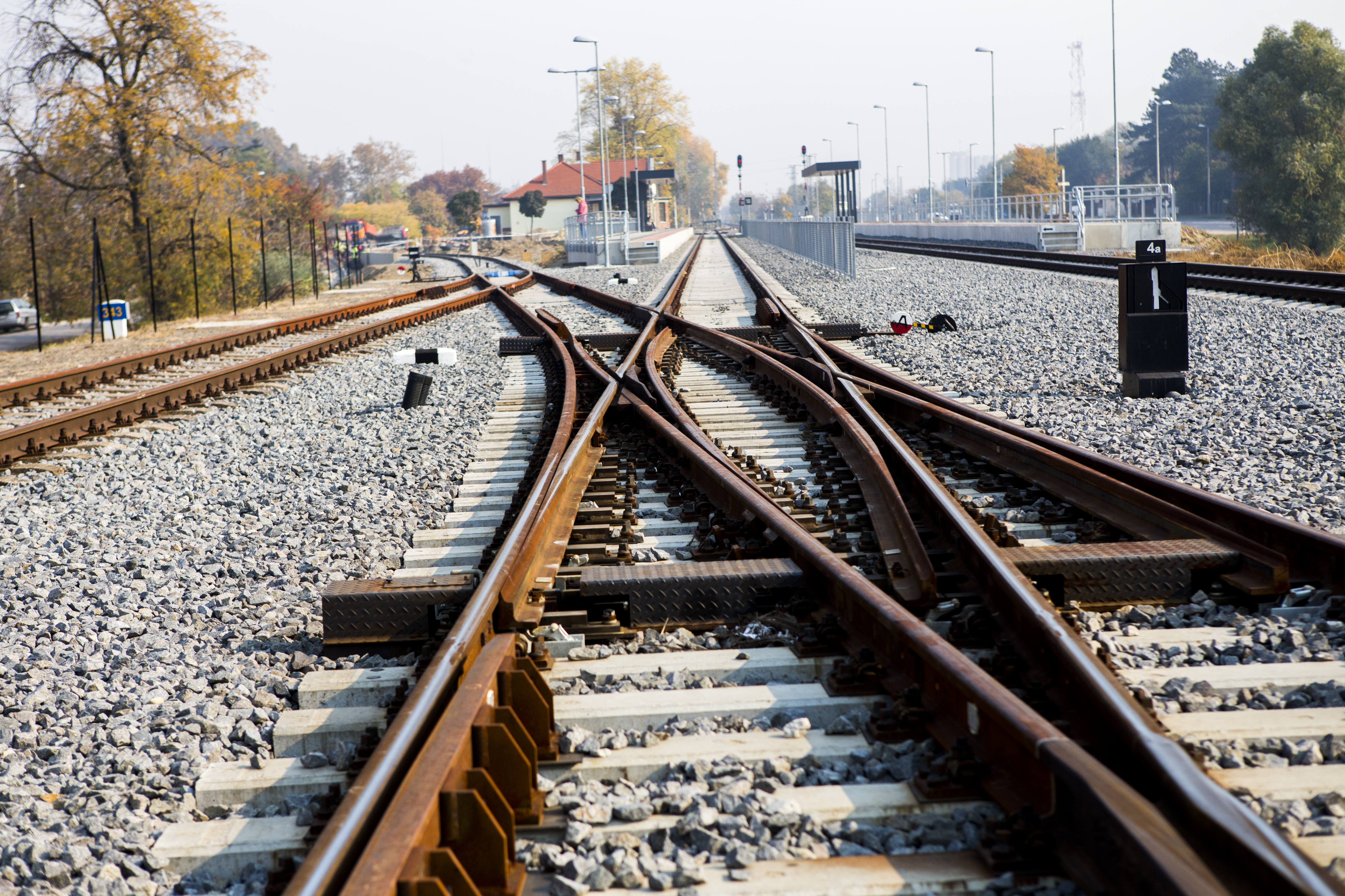 Építési munkák a vasúton, Csongrád - Spoorwegbouw