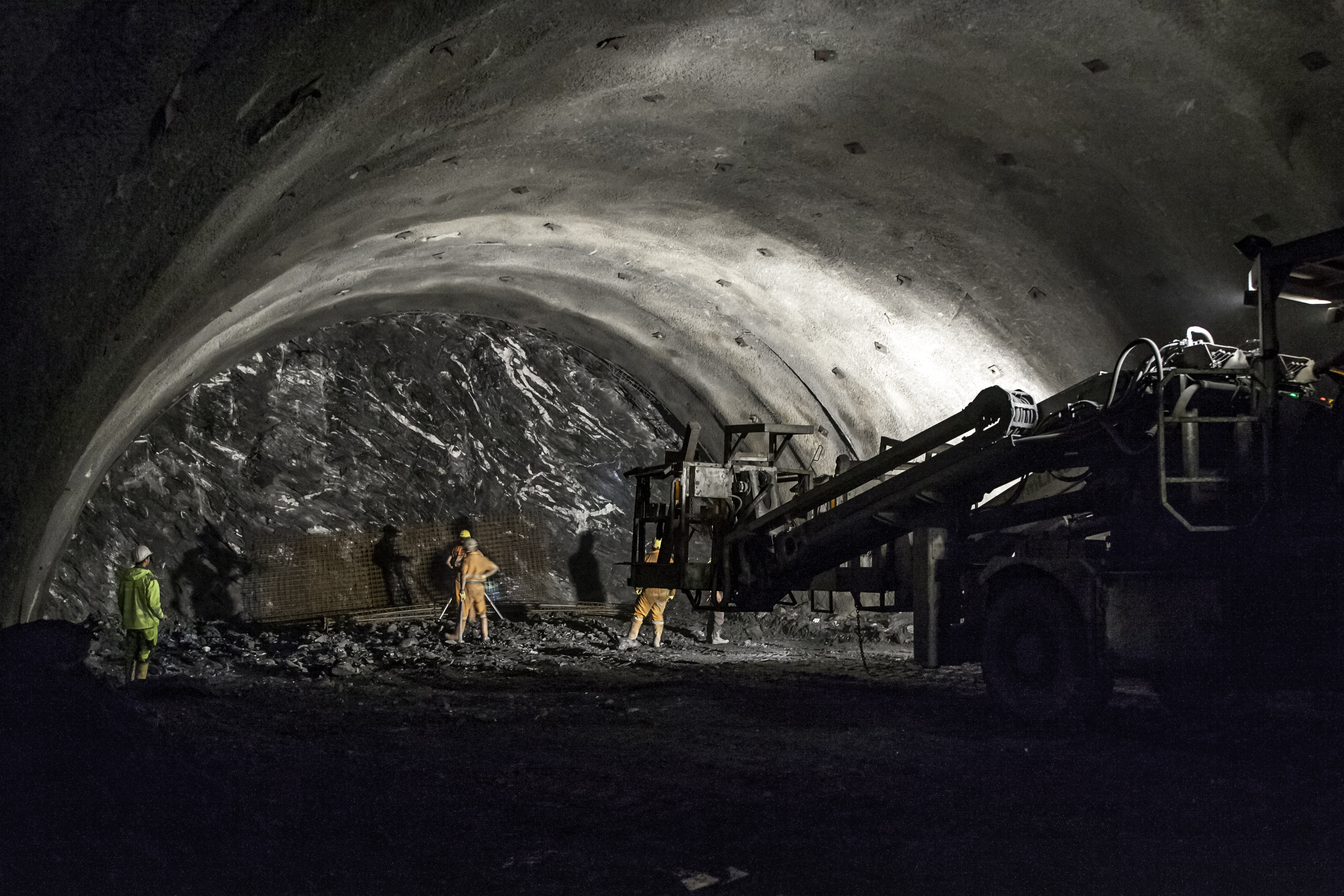 Brenner Basistunnel - Erkundungstunnel Wolf 2 - Tunnelbouw
