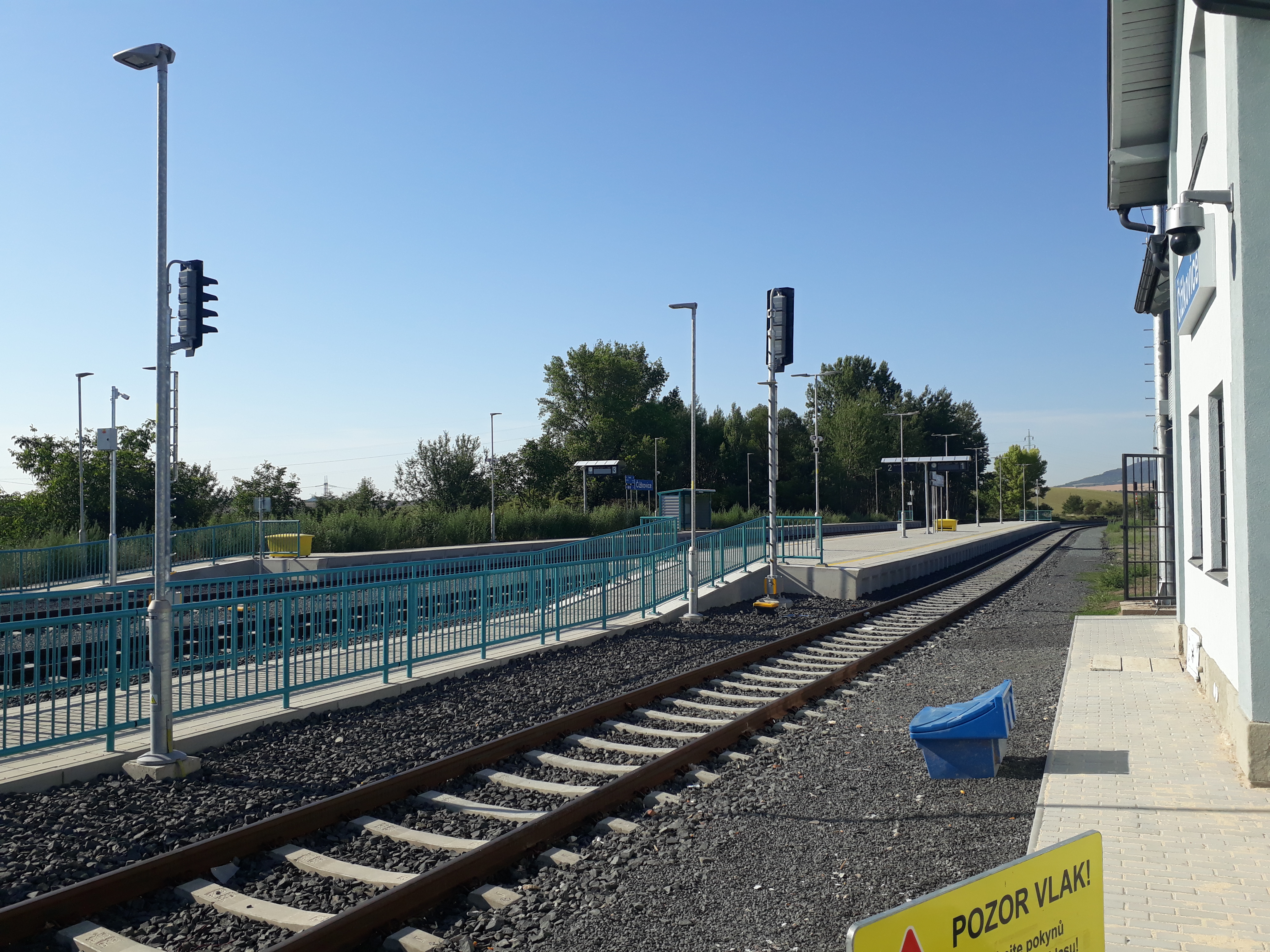 Revitalizace tratě Louny - Lovosice; ŽST Čížkovice, venkovní osvětlení - Spoorwegbouw